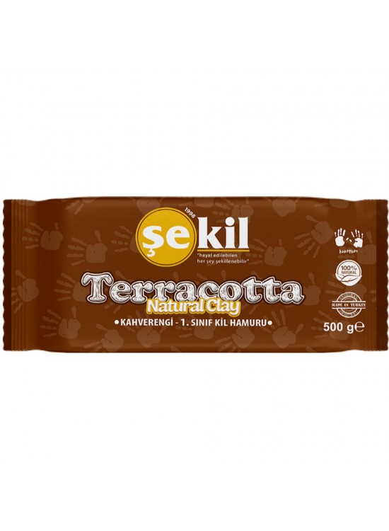 Şekil Seramik Hamuru Terracotta 500 GR Kahverengi VK500KHV