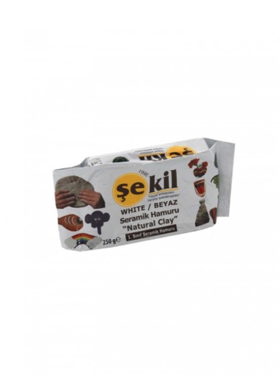 Şekil Seramik Kil Hamuru Beyaz 250Gr