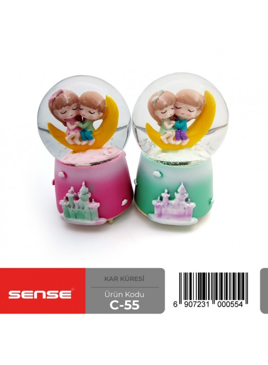 Sense Büyük Boy Işıklı Sesli Kar Küresi C-55