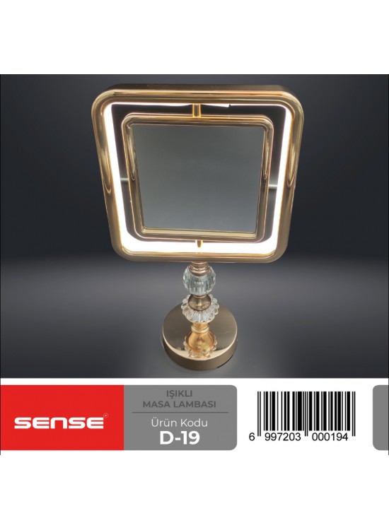 Sense Gold Işıklı Ayna D-19