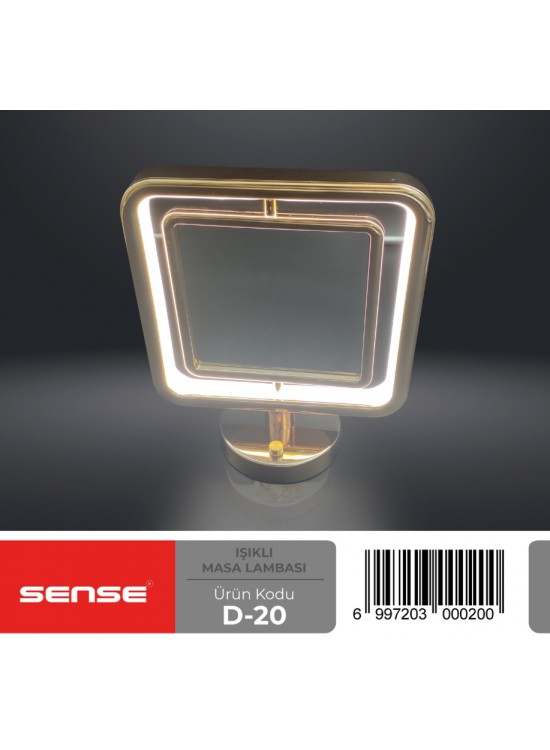Sense Gold Işıklı Ayna D-20
