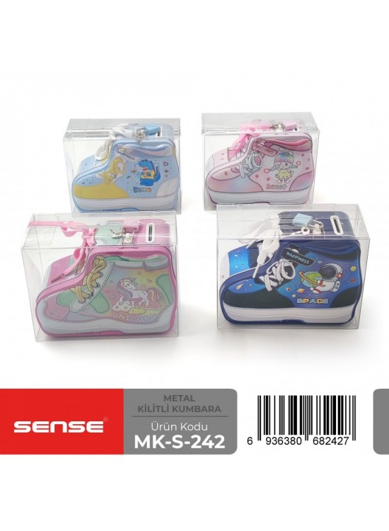 Sense Kilitli Metal Kumbara Mk-S-242