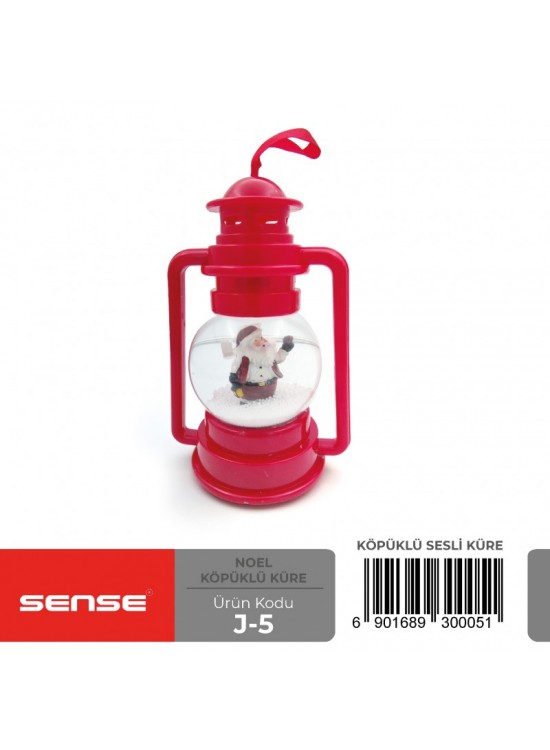 Sense Köpüklü Sesli Noel Küre J-5