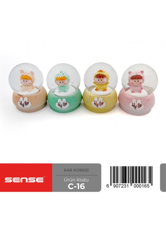 Sense Küçük Boy Işıklı Kar Küresi C-16