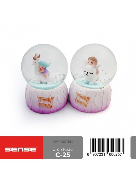 Sense Küçük Boy Işıklı Kar Küresi C-25