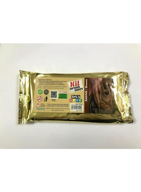 Seramik Kil Çamuru 250Gr Kahve