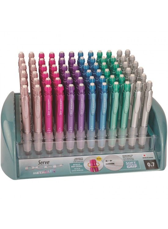 Serve Versatil Kalem Deep 0.7 MM Desenli Metalik 72 Li