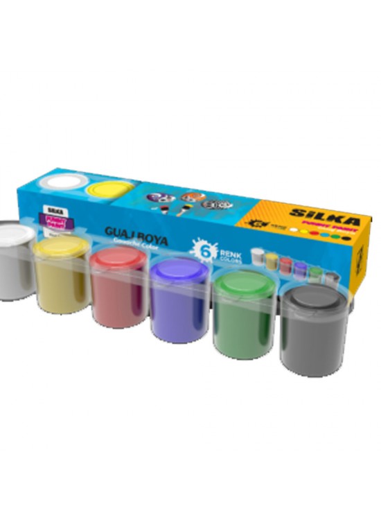 Silka Guaj Boya 6 Renk 6 Adet G.SS6-6