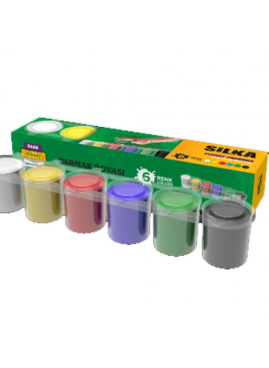 Silka Parmak Boyası 6 Renk 25 ML P1.SS6-6