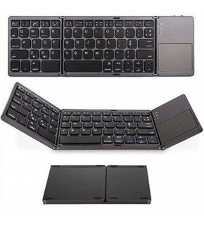 Sline Y-041 Katlanabilir Kablosuz Bluetooth Klavye Touchpadli Taşınabilir