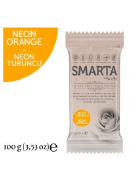 Smarta Akıllı Model Hamuru 100Gr Neon Turuncu