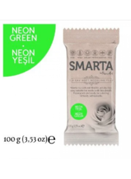 Smarta Akıllı Model Hamuru 100Gr Neon Yeşil