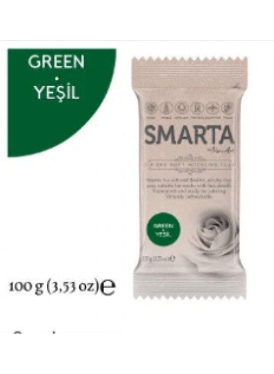 Smarta Akıllı Model Hamuru 100Gr Yeşil