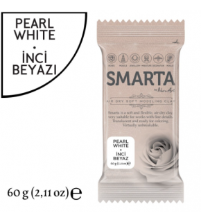 Smarta Akıllı Model Hamuru 60Gr Metalik Beyaz İnci