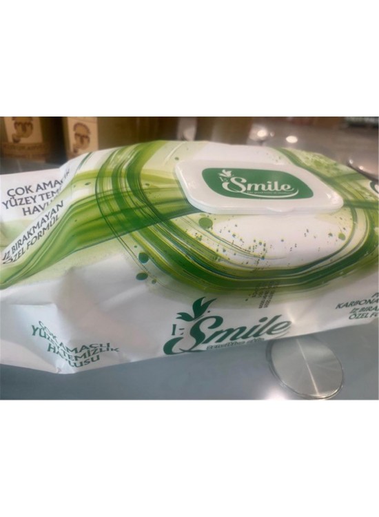 Smile 100lü Çok Amaçlı Yüzey Temizleme  (Mop İçinde Kulanılabilir) 48 Saat Etkili (Beyaz Sabun)