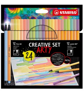 Stabilo Arty Kreatif Set 24 Lü Pen+Point