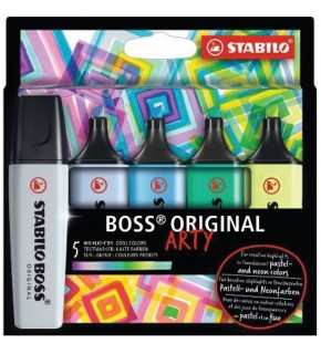 Stabilo Fosforlu Kalem Boss Arty Soğuk Renkler 5 Li Set 70/5-02-2-20