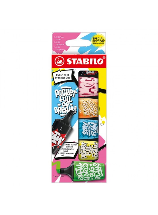 Stabilo Fosforlu Kalem Boss Mini By Snooze One 6 Lı EO07/06-30