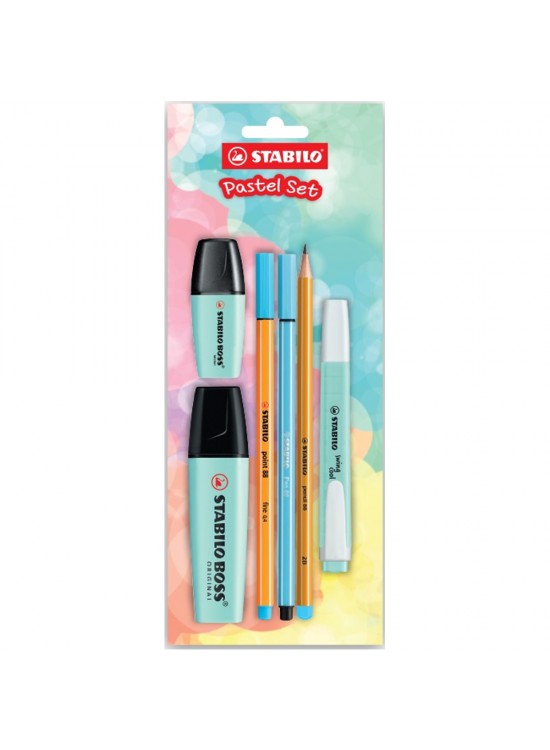 Stabilo Fosforlu Kalem Tek Renk Pastel Set 6 Lı Mavi 70/113-6