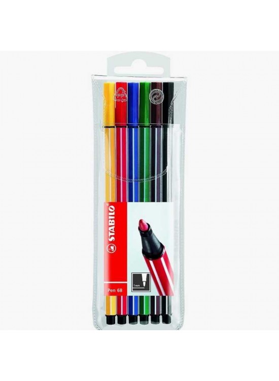 Stabilo Keçe Uçlu Boya Kalemi 6 Lı Paket 6806/PL
