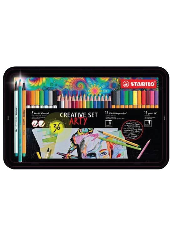 Stabilo Kreatif Set Arty 36 Lı Metal Kutu 87/3193