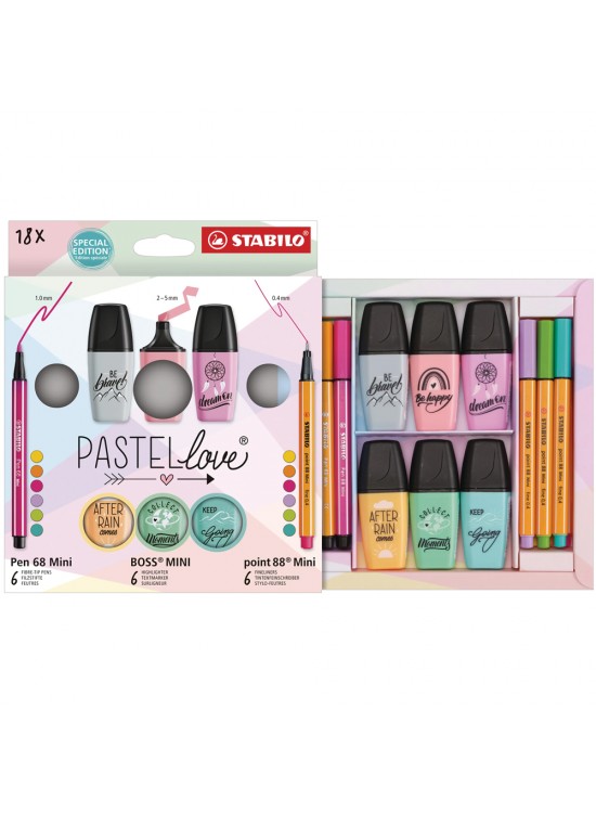 Stabilo Pastellove Mini Set 18 Li 77/5-8