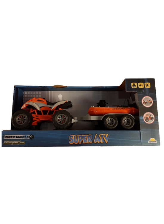 Sunman Oyuncak Maxx Wheels Süper Atv Sesli ve Işıklı Sürtmeli Araçlar