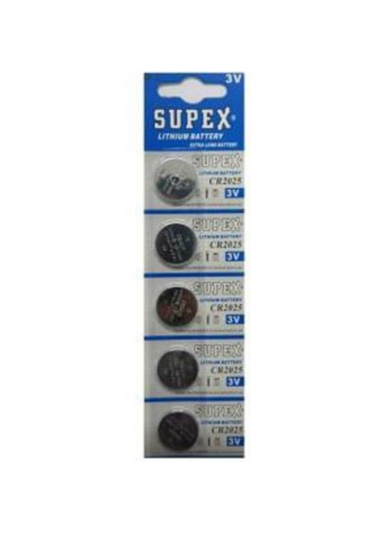 Supex Cr2025 3V Lityum 5Li Blister Pil