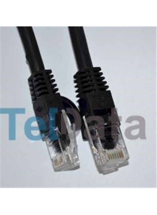Teldata TLD-030S Cat6 0.30MT Siyah Utp Patch Kablo
