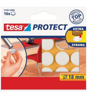 Tesa Zemin Koruyucu Daire Keçe Beyaz 16x18 MM x