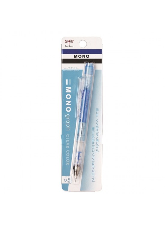 Tombow Versatil Kalem Mono Graph 0.5 MM Şeffaf Mavi