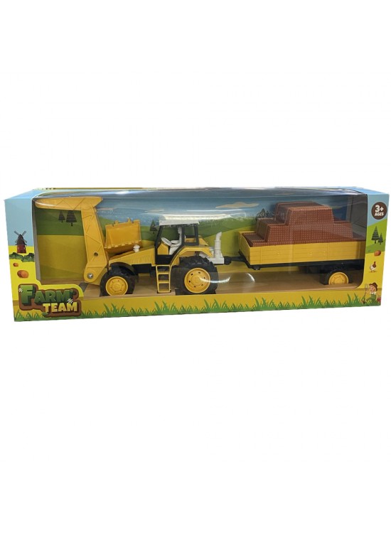 Toysan Oyuncak Sürtmeli Römorklu Traktör