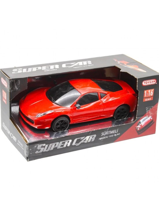 Toysan Oyuncak Sürtmeli Süper Araba 1:16 Lam Fer
