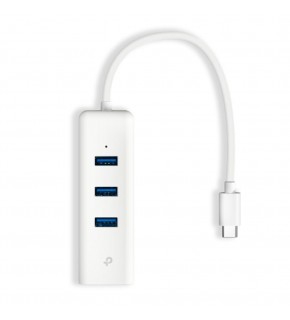 Tp-Link UE330C 10-100-1000 Mbps 3.0 Type C Ethernet Çevirici + 3 Port USB Çoğaltıcı