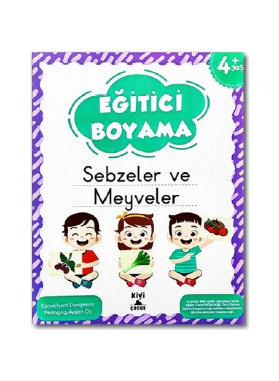 Uçanbalina Eğitici Boyama Sebzeler Ve Meyveler