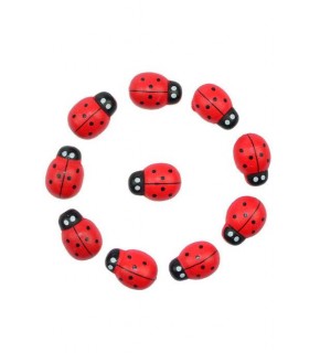 Uğur Böceği 12Mm Kırmızı 100 Lü U3485