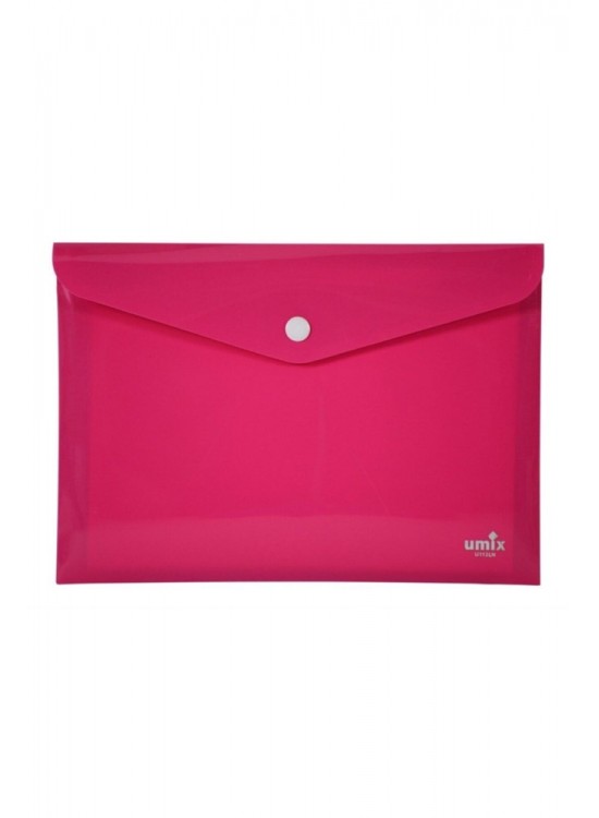 Umix Çıtçıtlı Zarf Dosya A6 Neon Pembe U1124N-PE