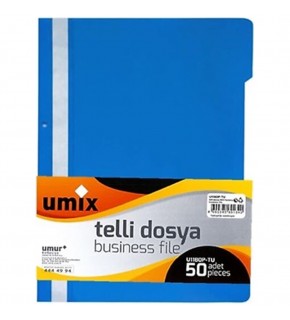 Umix Telli Dosya A4 50 Lı Mavi U1180P-MA-Eco