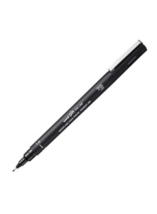 Uni-Ball Çizim Kalemi Akrilik Uçlu Fine Line Pin 1.0 MM Siyah PIN 10-200(S) (1 Adet)
