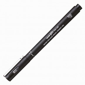 Uni-Ball Çizim Kalemi Akrilik Uçlu Fine Line Pin 1.2 MM Siyah PIN 12-200(S) (1 Adet)