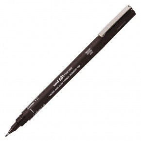 Uni-Ball Pin 1.0 Fine Line Kesik Uçlu Kalem Siyah PIN CS1-200 (1 Adet)