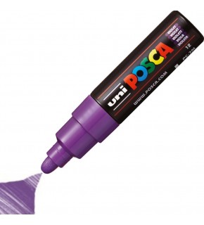 Uni-Ball Posca 4.5-5.5 Su Bazlı Poster Markörü Mor PC-7M (1 Adet)