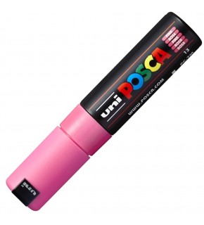 Uni-Ball Posca 4.5-5.5 Su Bazlı Poster Markörü Pembe PC-7M (1 Adet)