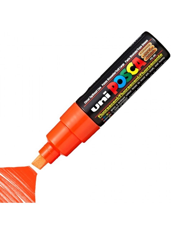 Uni-Ball Posca 8.0 Su Bazlı Boyama Markörü F.Turuncu PC-8K (1 Adet)