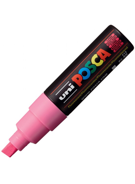 Uni-Ball Posca 8.0 Su Bazlı Poster Markörü F.Pembe PC-8K (1 Adet)