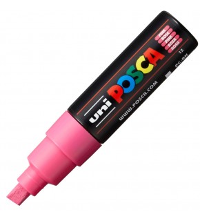 Uni-Ball Posca 8.0 Su Bazlı Poster Markörü Pembe PC-8K (1 Adet)
