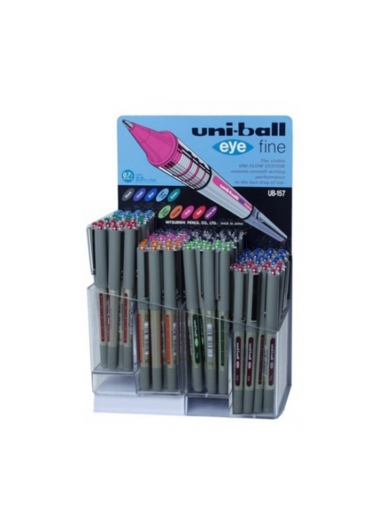 Uni-Ball Roller Kalem Eye Fine Bilye Uç 0.7 MM 120 Li Karışık Renk UB-157 (1 Adet)