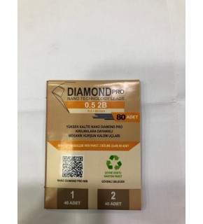 Uni-Ball Versatil Kalem Yedeği Nano Dıomand Pro 2B 0.5 MM 80 Li Ndp-05-80 2B