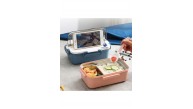 Vagonlife Beslenme Kutusu Lunch Box Paslanmaz Çelik 2 Bölmeli 900 ML Xc-588