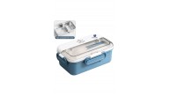 Vagonlife Beslenme Kutusu Lunch Box Paslanmaz Çelik 2 Bölmeli 900 ML Xc-588